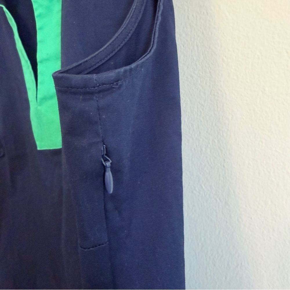 Sail to Sable Color Block Navy Green Shift Dress Size Medium - Picture 9 of 9